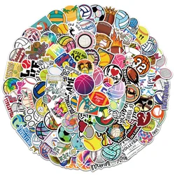 10/30/50/100PCS Ball Games Stickers Outdoor Sports Volleyball Football Baseball For Decoration Cartoon Graffiti Decal Sticker F5