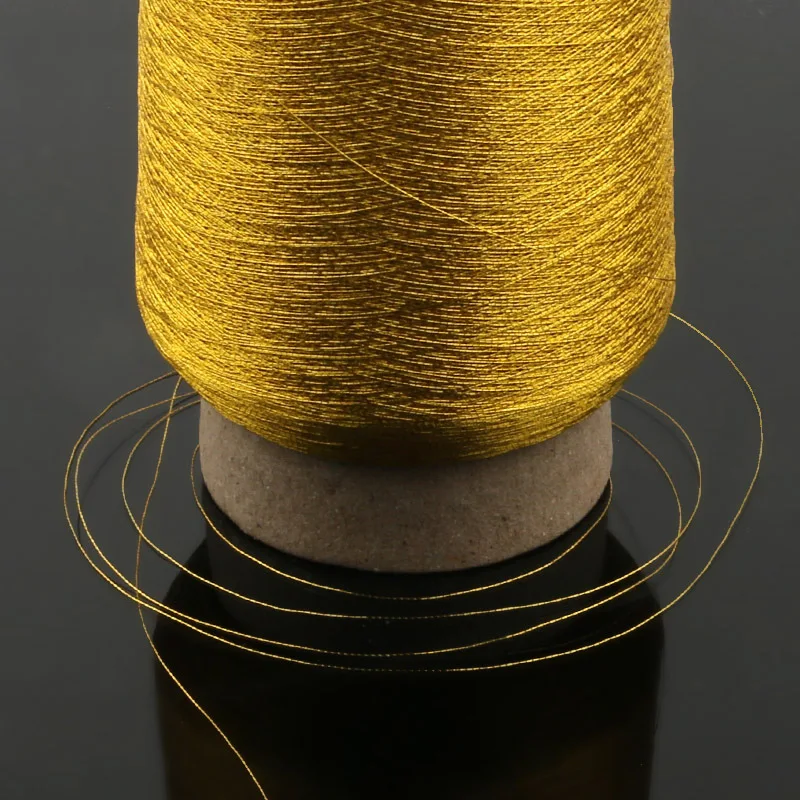 3600 M / roll Gold And Silver Thread Computer Embroidery Thread DIY Hand Cross Stitch Gold Metal Wire Gold Silver Bright