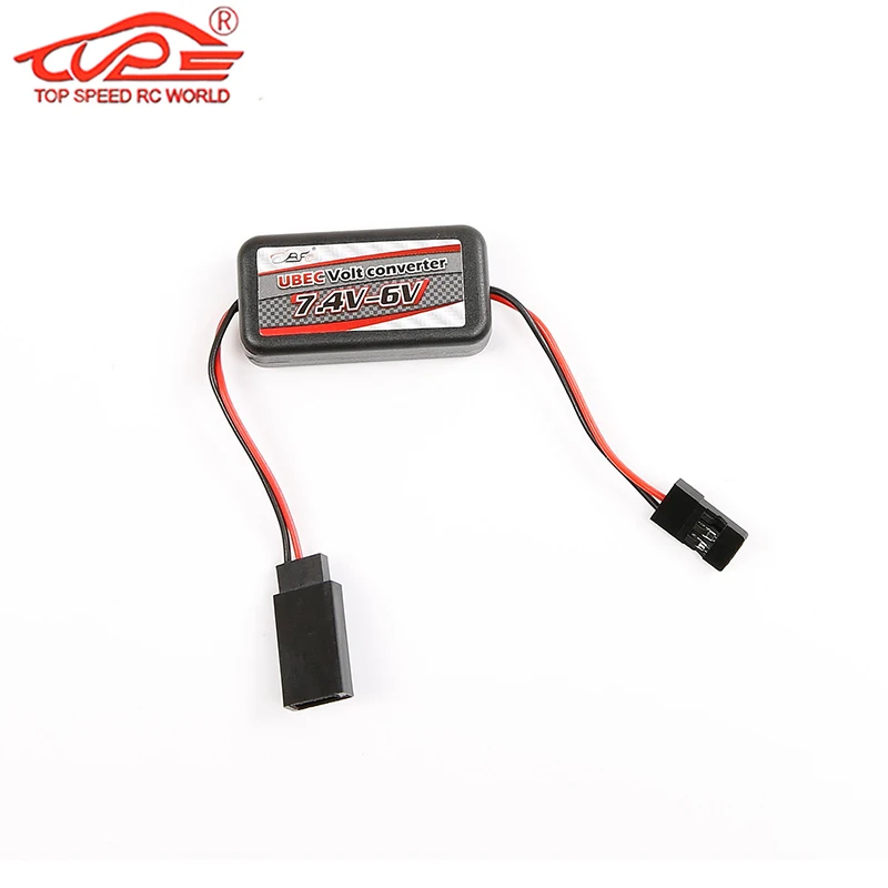 Upgrade Parts RC Car Gas Battery UBEC Volt Converter 7.4V-6V for 1/5 Scale HPI ROFUN BAHA ROVAN KM BAJA 5B 5T 5SC LOSI 5IVE T