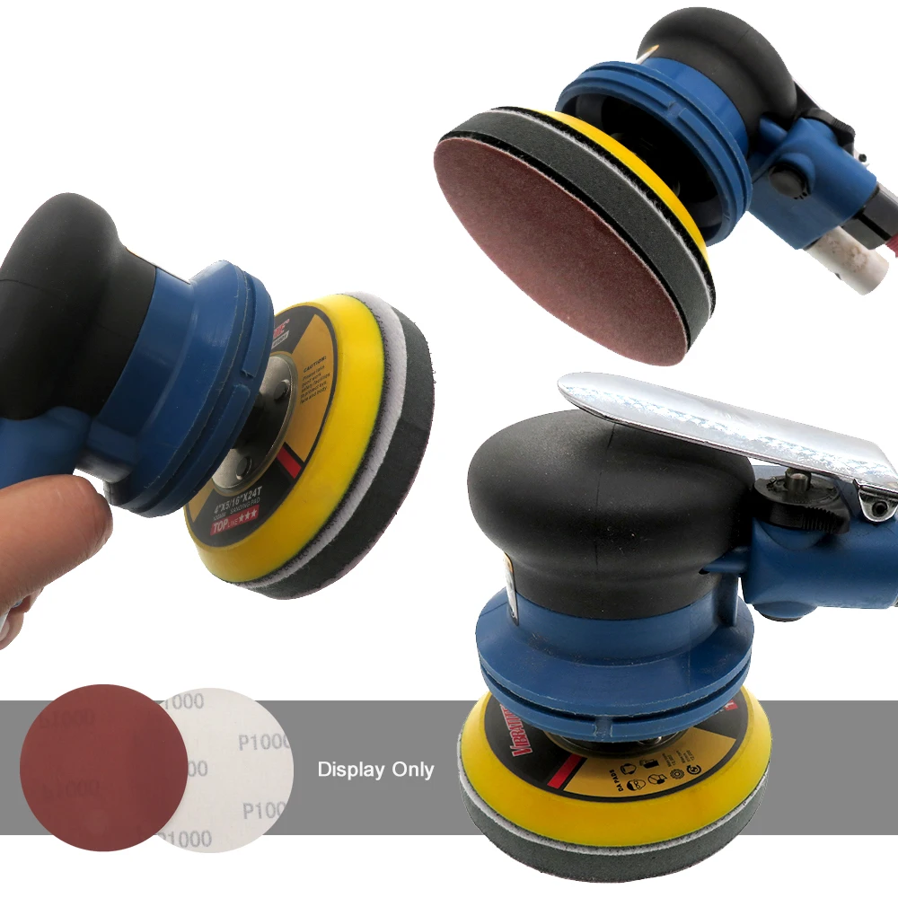 20 Chiếc 4 Inch 100 Mm Thông Tắc Đường Ống Chà Nhám Tờ Chà Nhám Đĩa Xay Khô Giấy Nhám Giấy Nhám 60 Đến 1200 Xay móc Vòng