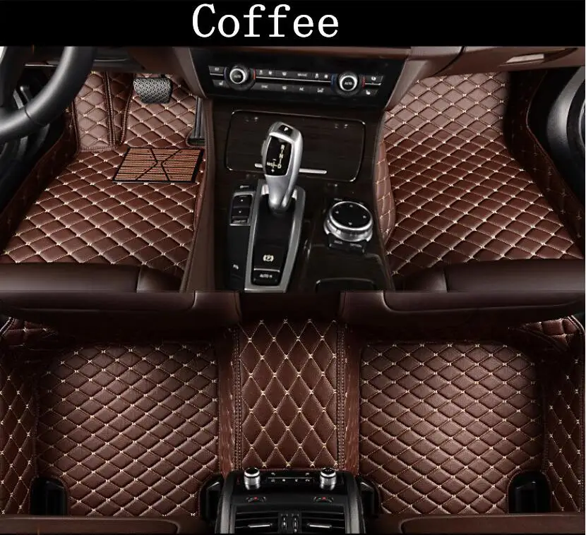 Car 3D Luxury Leather Car Floor Mats For 16-18 Toyota CROWN 2016 2017 2018 EMS Free shipping