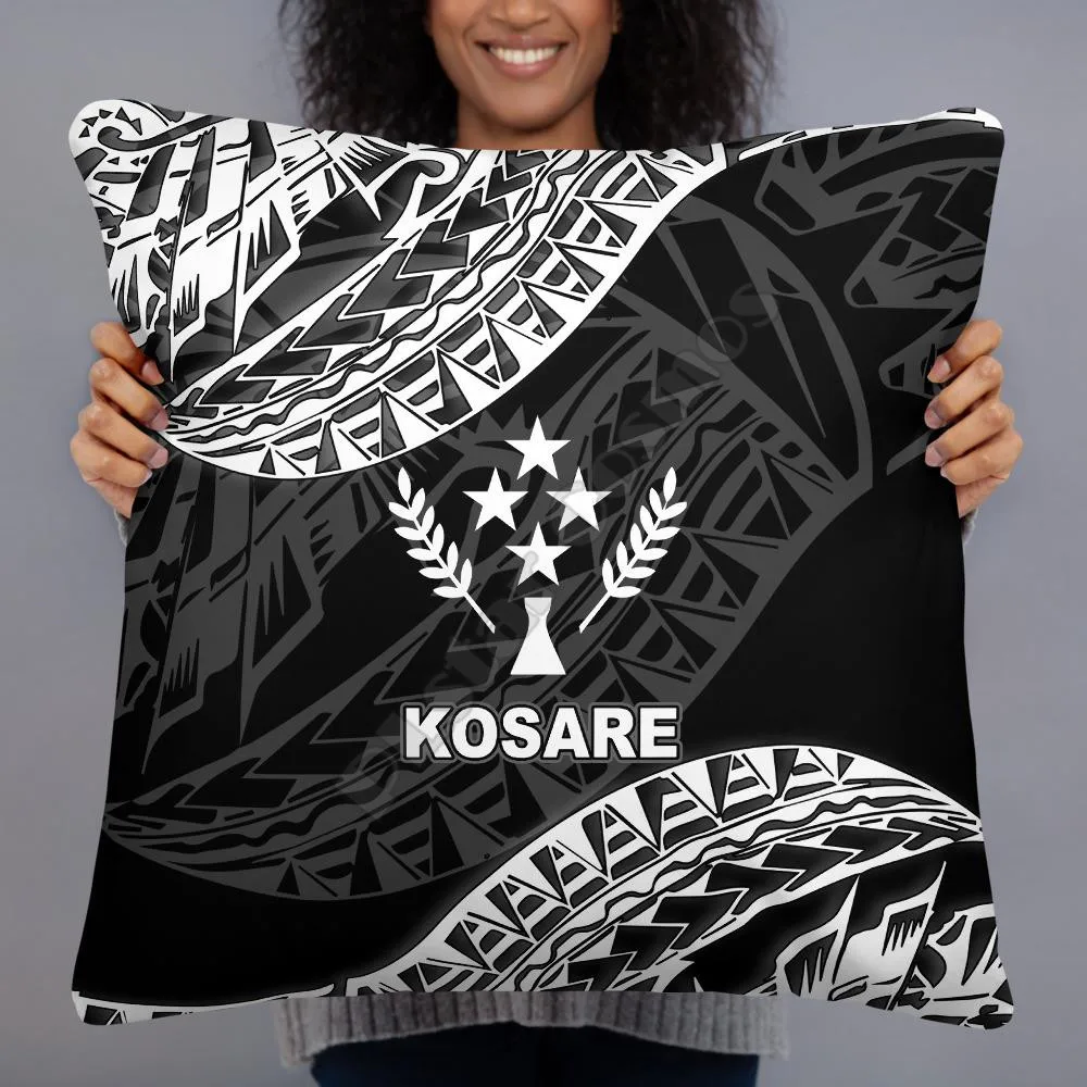 Kosrae Polynesian Pillow Black Seal Pillowcases Throw Pillow Cover Home Decoration