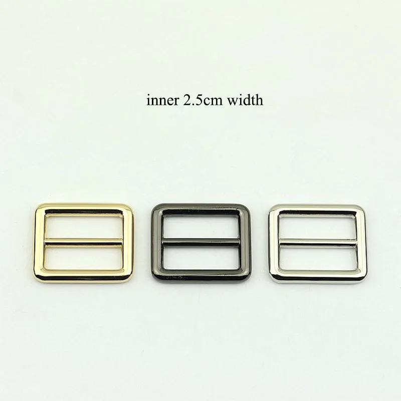 

20Pcs Diecast 25mm Tri-Glide Slider Adjust Metal Buckles for Backpack Web Strap DIY Bag Belt Leather Craft Accessory