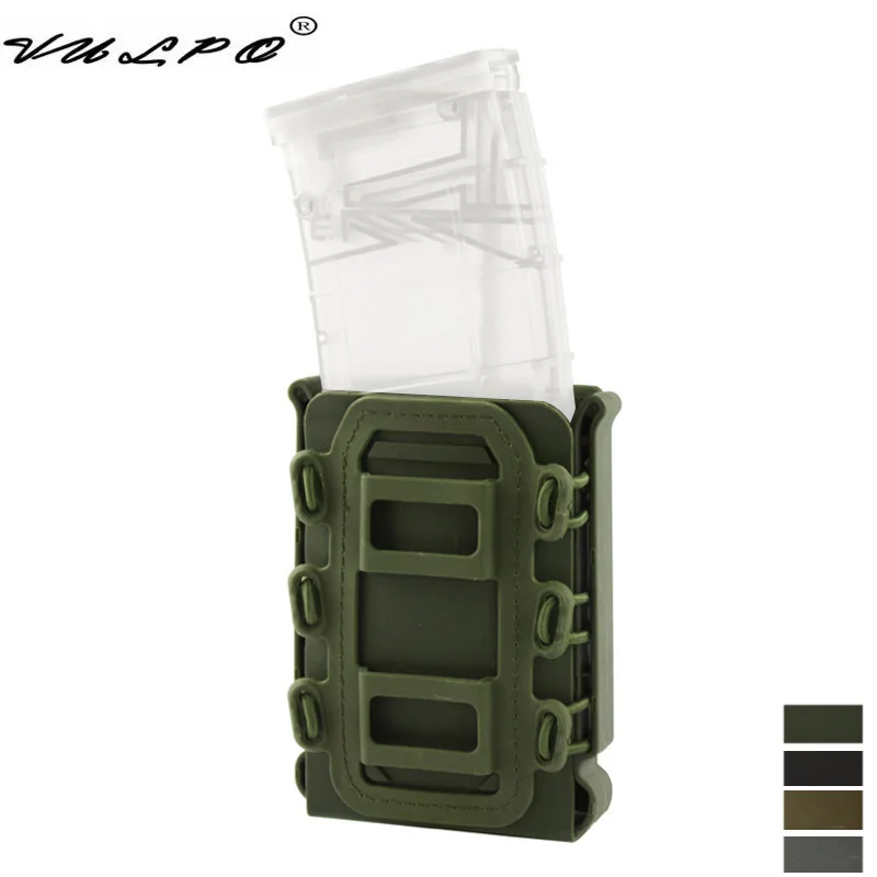 

VULPO Tactical 5.56mm 7.62mm Magazine Pouch Molle Belt Fast Attach Carrier Holster 5.56 7.62 Fast Mag Pouch