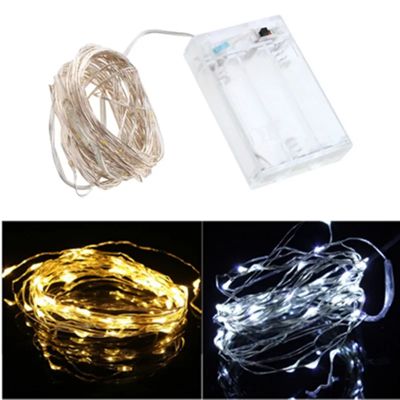 LED Strip 50Leds String Fairy Light Brightness Wire Battery Power Waterproof for Home Party Christmas Decoration