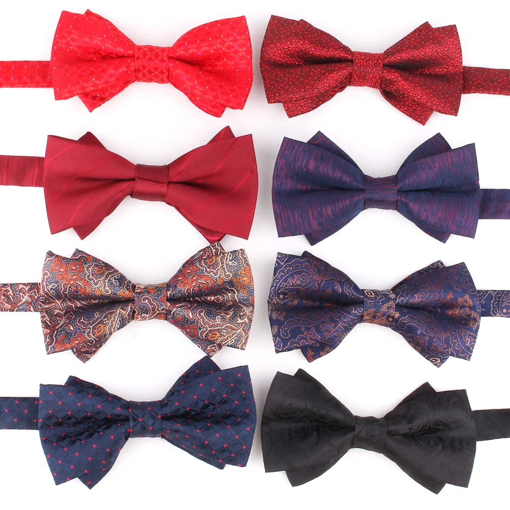 

Wedding Bowtie Casual Bow tie For Men Women Adult Bow Ties Cravats Male Paisley Bow knot For Party Wedding Black Bowties