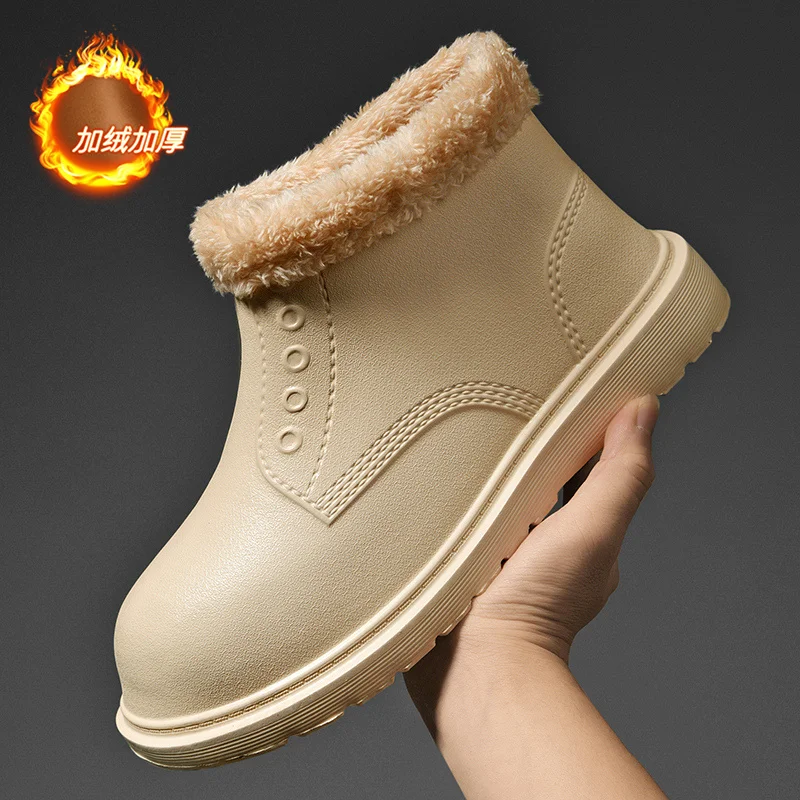 Man Platform Ankle Boots Fur Winter Shoes For Men With Free Shipping Snow Rain Boot Waterproof Shoe Alaska Zapatillas Sneakers