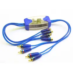 Universal Noise Sound Eliminator 4 Channel RCA Ground Loop Isolator Noise Filters For Car Audio