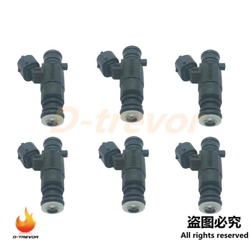 6PCS OEM 0280156257 Fuel Injector Nozzle for Volkswagen santana passat 2.0L L4