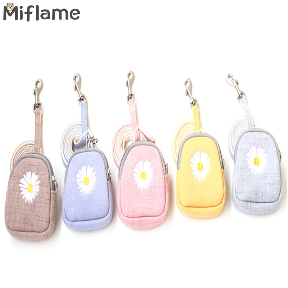 Miflame-Arnés con bordado de margaritas para perro, accesorios para perros pequeños, Collar de Chihuahua de Pomerania, Collar de flores para mascotas