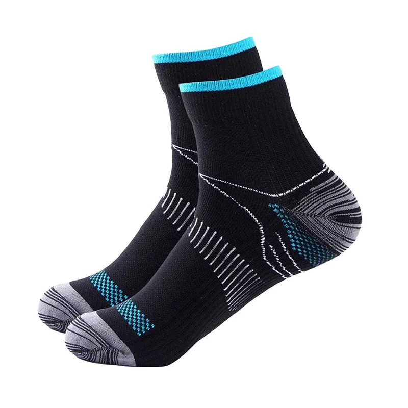 USHINE New Sports Men Women Unisex Foot Compression Socks For Plantar Fasciitis Heel Spurs Arch Pain Breathable Socks