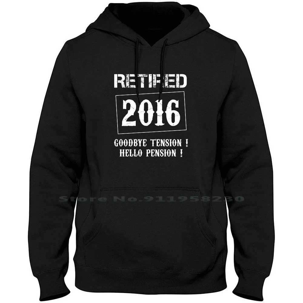 Retired 2016 Goodbye Tension Hello Pension Tshirt Hoodie Sweater Tension Retired Goodbye Tired Hello Pens Good Ten Red Pen