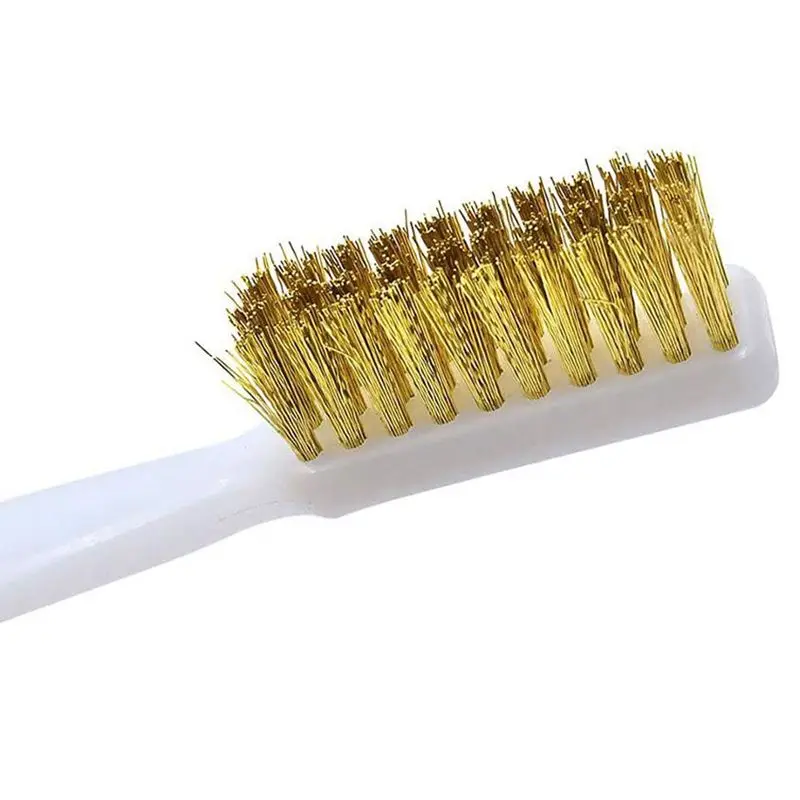 3D Printer Cleaner Tool Copper Wire Toothbrush Copper Brush Handle For Nozzle Heater Block Hotend Cleaning Hot Bed Parts