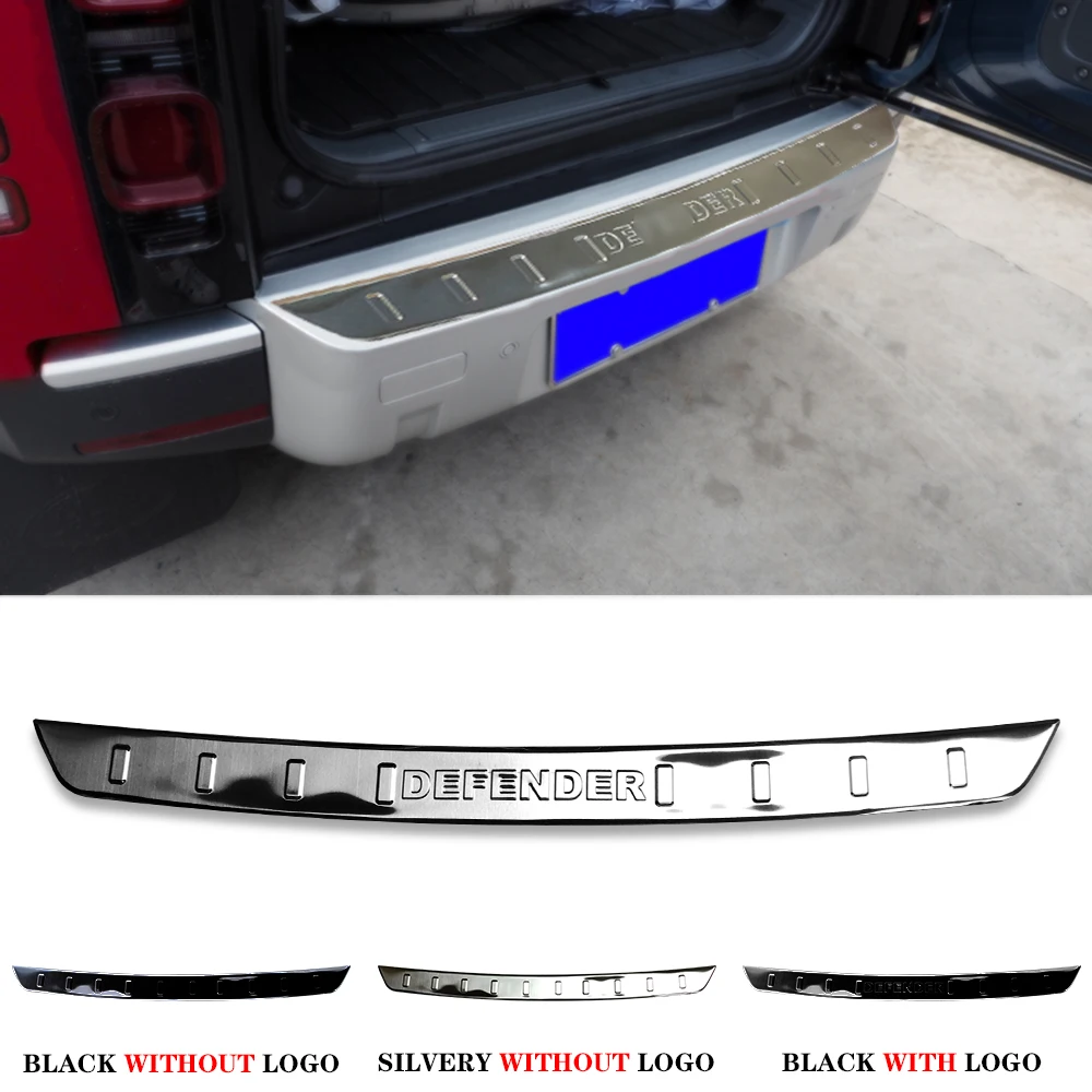 

For 2020 land rover defend Rear Bumper Protector Tailgate Trunk Door Guard stainless steel Trim Car Accessory