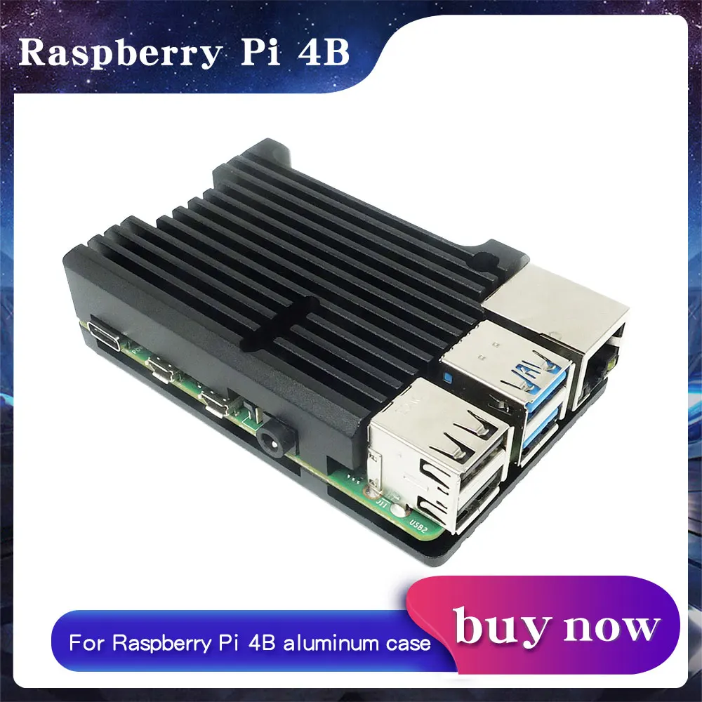 Raspberry Pi aluminiowa obudowa pasywne chłodzenie Allory dla Raspberry Pi 4 metalowe pudełko obudowa dla Raspberry Pi 4