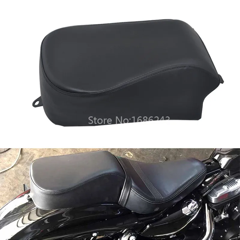 

Motorcycle Leather Passenger solo Seat Leather Pillion Cushion Seat For Harley XL1200V XL1200X models 2016-Up