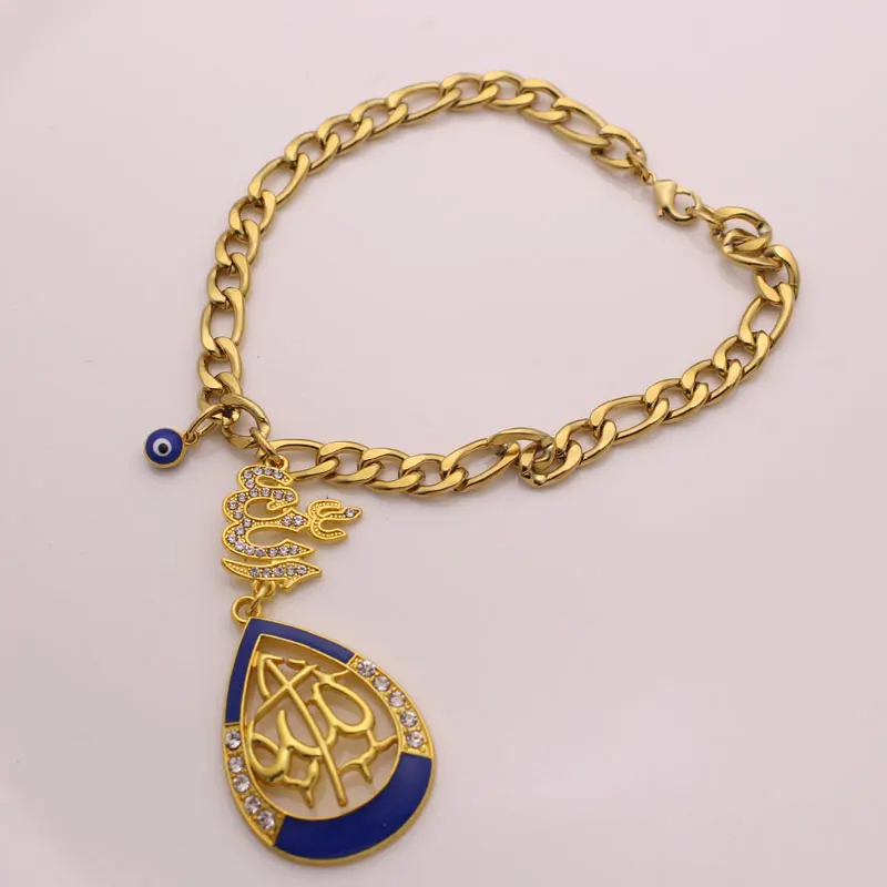Muslim Quran Allah Car Rear View Mirror crystal Car Pendant Hanging