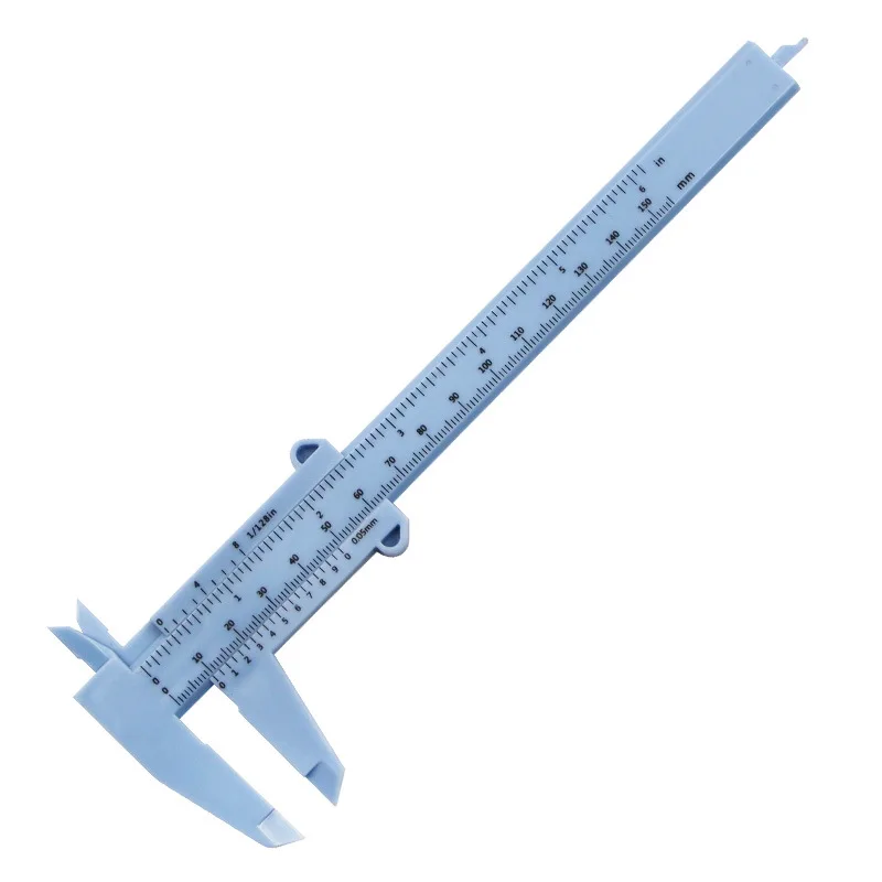 0-150mm Vernier Calipers Double Rule Scale Plastic Ruler For Jewelry Measurement School Student Measuring Tools Hand Tool