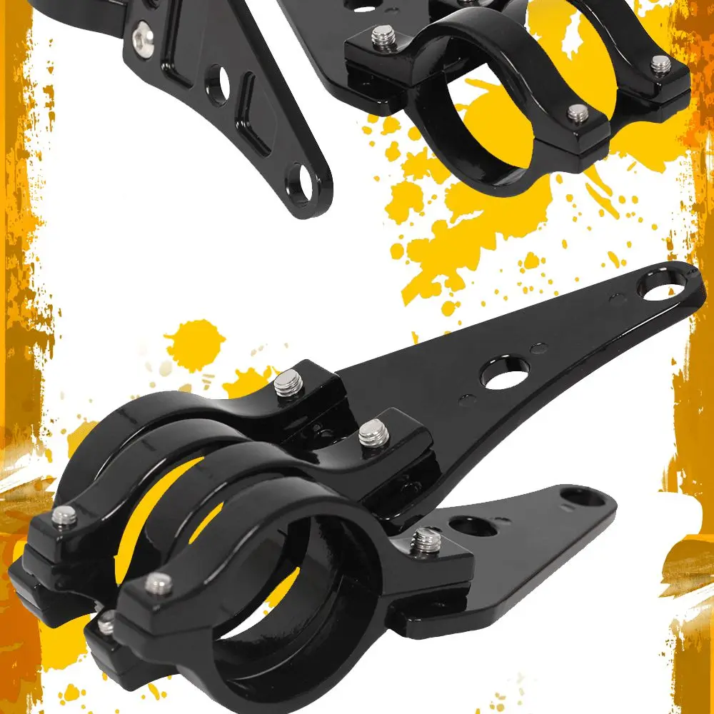 For 41mm Fork Motorcycle Headlight Mount Bracket Clamp Head Lamp Support Turn Signal Light Holder Chopper Cafe Racer Accessories