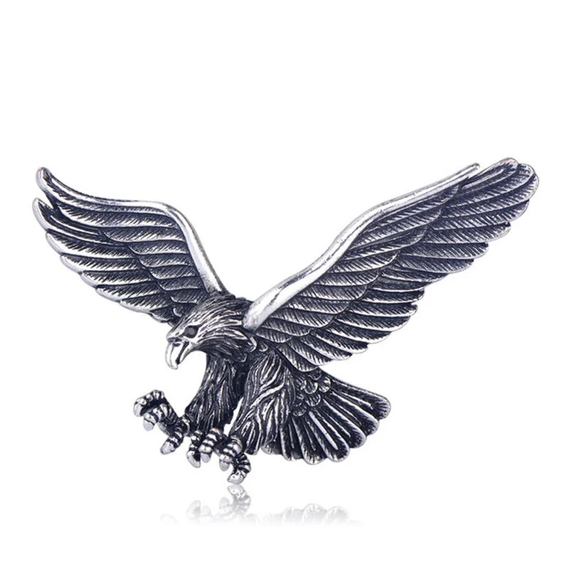 Men\'s Classic Creative Design Flying Eagle Brooch Retro Prom Party Casual Jewelry Gift Brooch