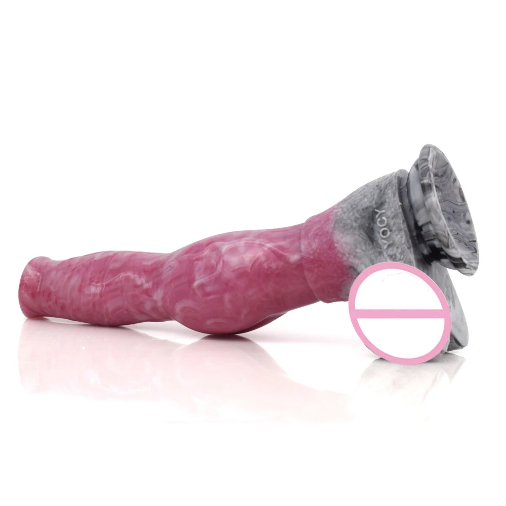 27.5*5.8CM Super Large Dildo Suction Cup Realistic Dog Dick Sex Toys For Woman Gory Raw Meat Color Animal Horse Dog Penis Dildos