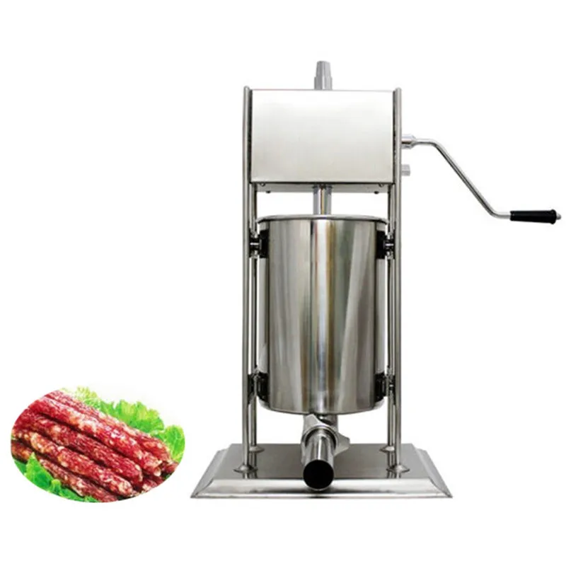 BEIJAMEI Vertical Manual Sausage Stuffer Machine 2L 3L 5L Stainless Steel Sausage Maker Filling Sausage Filler Meat Tools