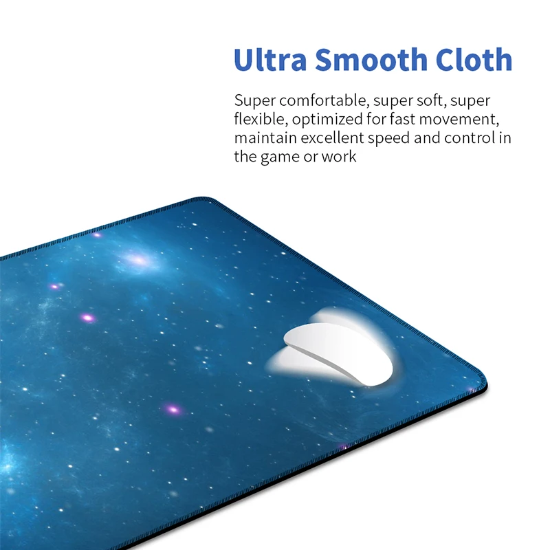 Space Star Mouse Pad, Anti-Slip, Waterdicht, Natuurlijke Rubber, Bureau Pad Beschermhoes, laptop Bureau Pad, Thuiskantoor Muismat