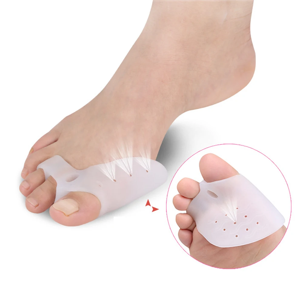 6 Pcs Orthotics Bunion Protector Toe Straightener Toe Seperating Toe Gel Separators Eases Foot Care Hallux Valgus Pedicure D0431