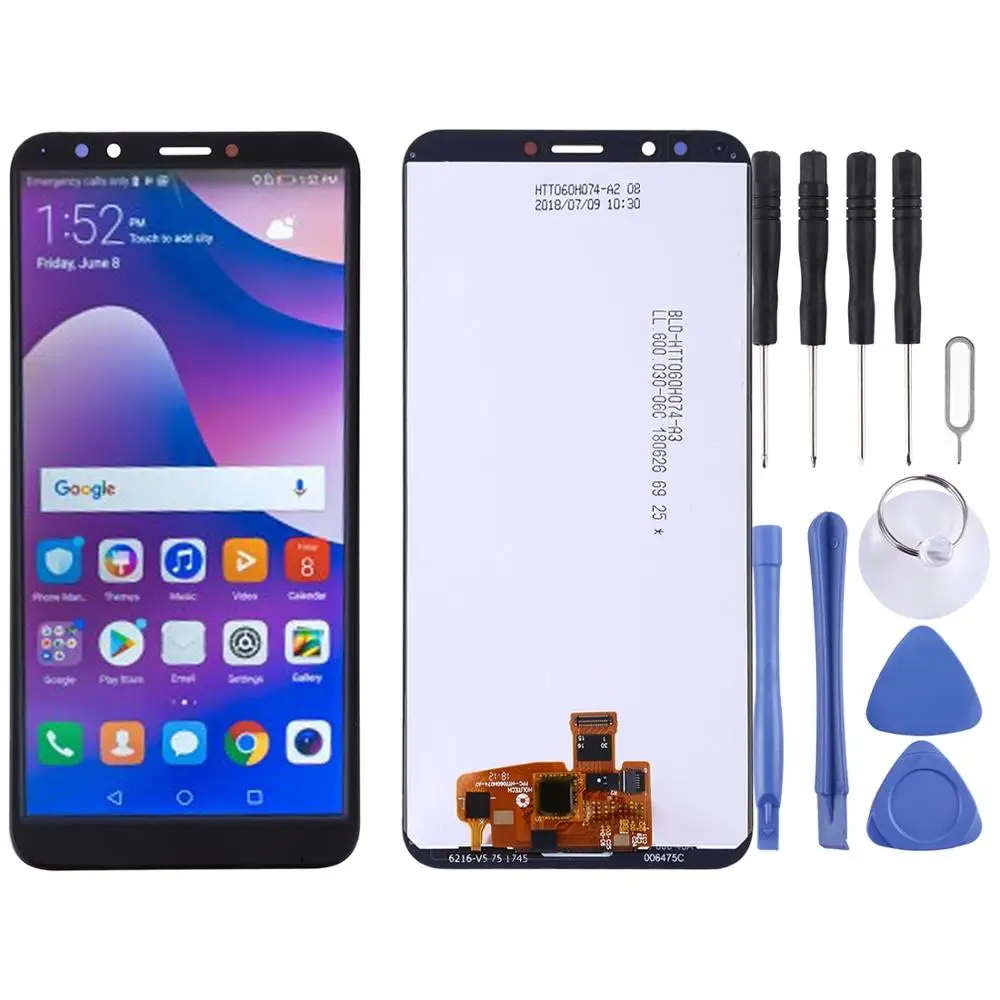 

LCD Screen and Digitizer Full Assembly for Huawei Y7 Prime (2018)