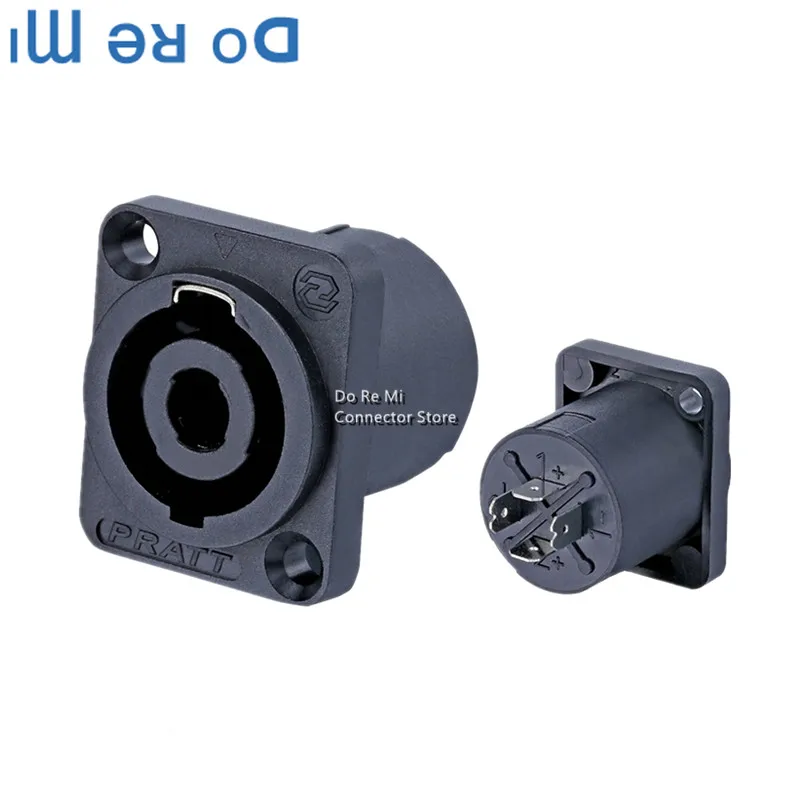 1Pc Type-D Professional Audio ฐาน4Pin Connector 8Pin ลำโพง Jack Speakon ซ็อกเก็ต