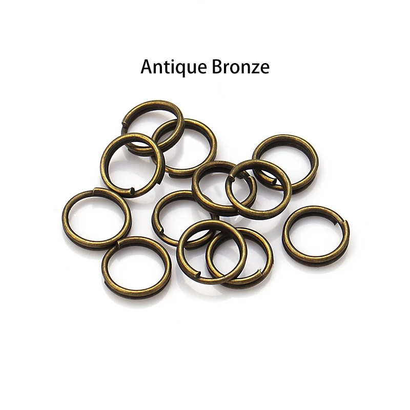 100-200 teile/los 4 5 6 8 10 12mm Öffnen Sprung Ringe Doppel Loops Split Ringe Connectors Für schmuck Machen Zubehör DIY Halskette – Detail 6