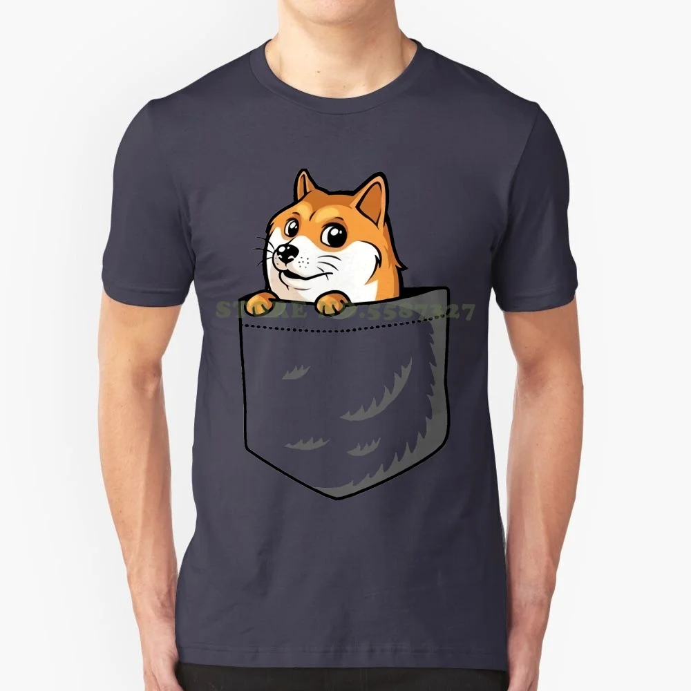 

Cute Dog Corgi In A Pocket Mens Tee Shirt Top Ak48 T Shirt Youth Short Sleeve Tshirt