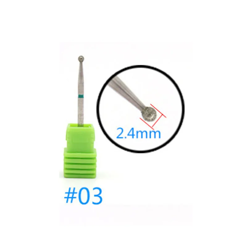 1/2/5Pcs Diamond Nail Drill Bit Milling Cutter Nail Manicure Polish Machine Set Nail File Art Tool Manicurist Tool 01#-17#