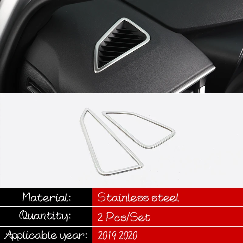 For Toyota corolla E210 accessories 2019 2020 Stainless steel car dashbord air vent trim Car air outlet Decoration cover trim