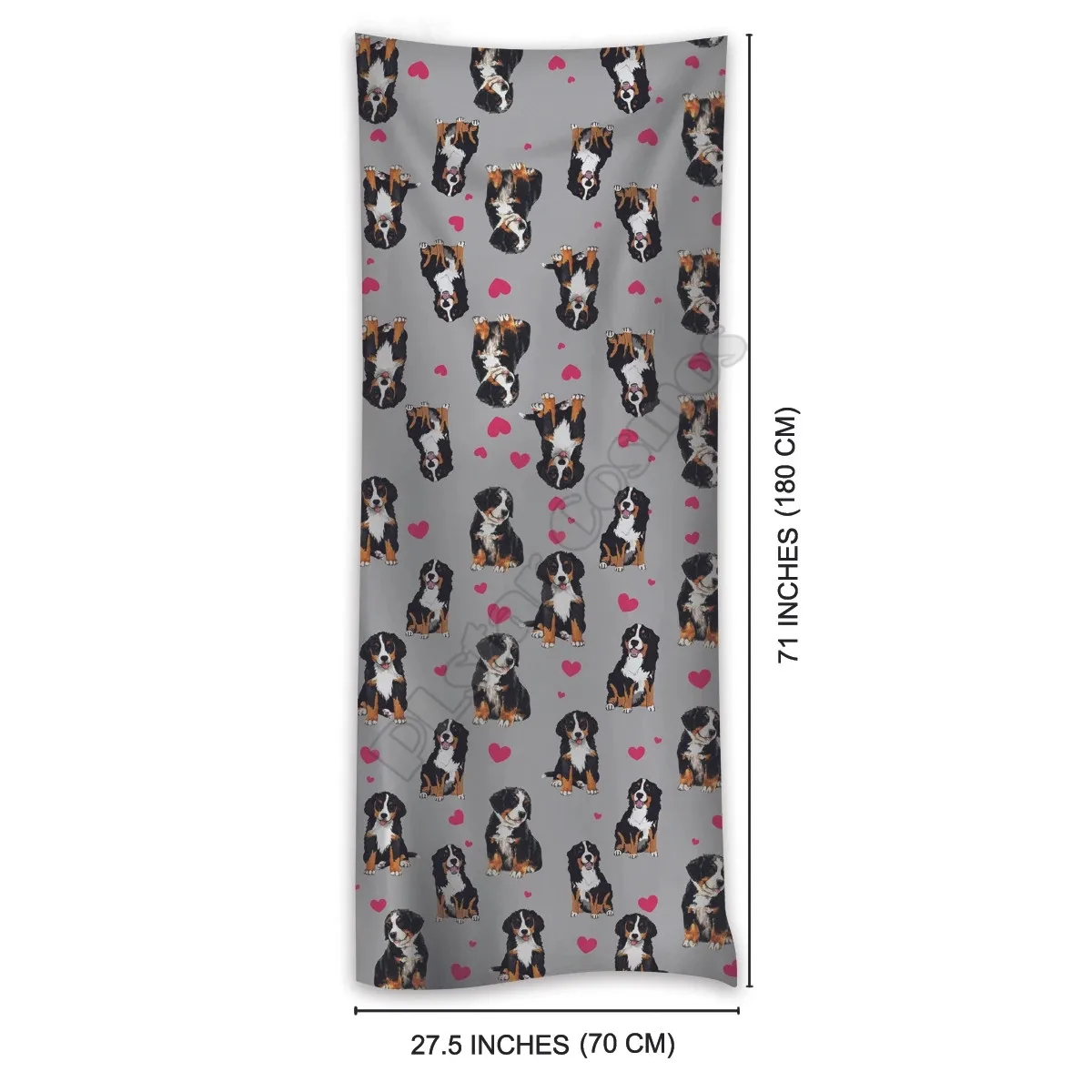 Cute Bernese Mountain Scarf 3D Printed Imitation Cashmere Scarf Autumn And Winter Thickening Warm Funny Dog Shawl Scarf