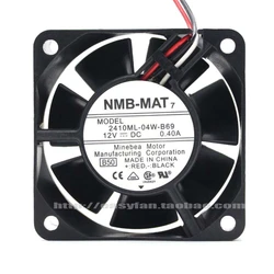New original NMB 2410ML-04W-B69/B60 6025 6CM 12V 0.40A chassis server gale volume cooling fan