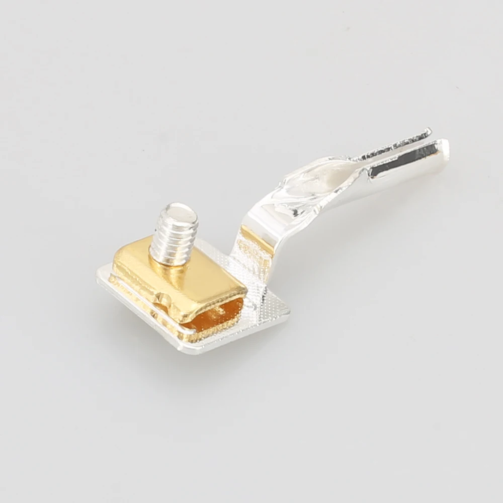 Viborg VF508S C7 Pure Copper Silver Plated Figure 8 IEC Connector AC Power Cord Audio Cable Connectors