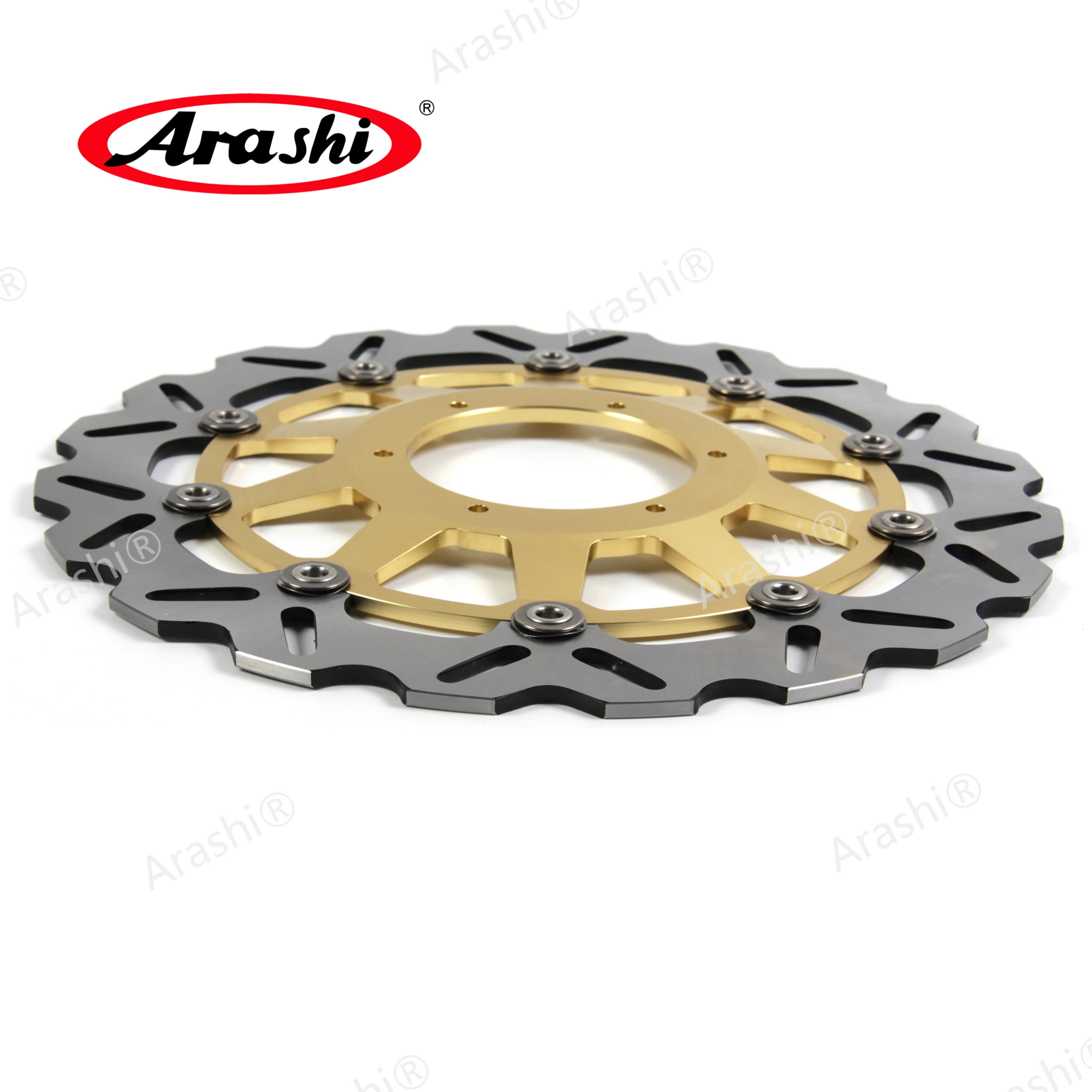 ARASHI For HONDA CBR929RR 2000 2001 Front Rear Brake Rotors  Brake Disc CBR 929 RR GOLD BLACK 929RR