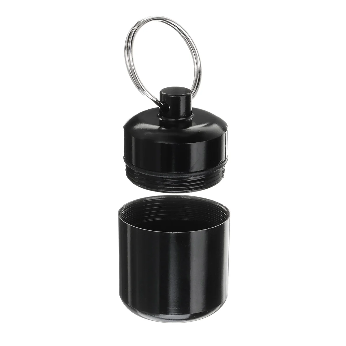 Aluminium Alloy Black Carrying Bottle Case for Silicone Musician Filter Earplugs Noise Canceling Protection Earbud Pill Box