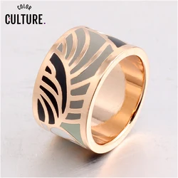 Brand Elegant Classic Vintage Rings for Women/Mens Wedding Stainless Steel Color Jewelry