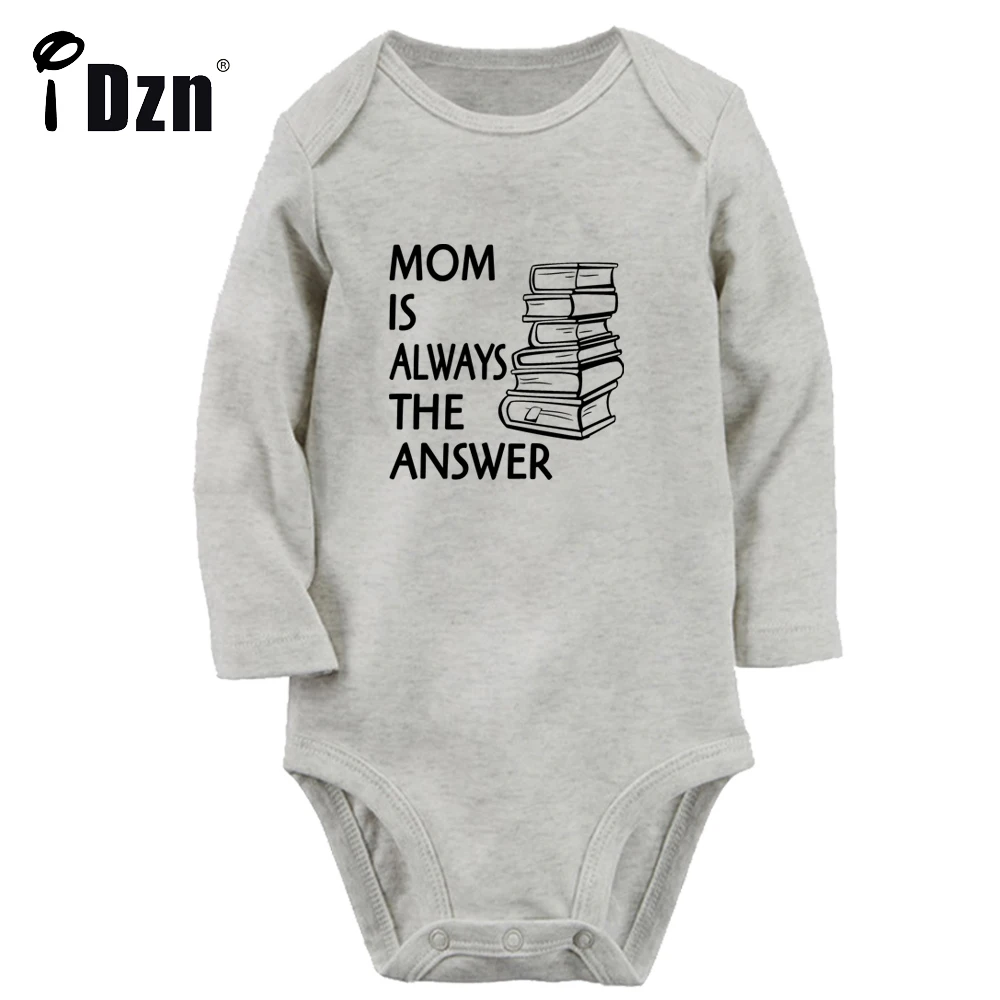 

Rock Paper Scissors Baby Boys Girls Cute Bodysuit Mom Is Always The Answer Funny Rompers I'm New Here Long Sleeves Jumpsuit