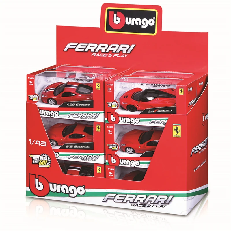 Bburago 1:43 Mini la Ferrari 16M 599 ENZO F12 F40 FXXK California legierung super spielzeug auto modell Für mit druckguss mini sammlung