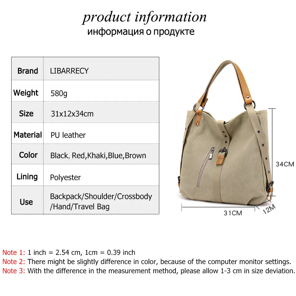 Casual Backpack Female Brand Canvas Women\'s Backpacks Sac A Dos Designer Shoulder School Bags for Teenage Girls Travel Backbags