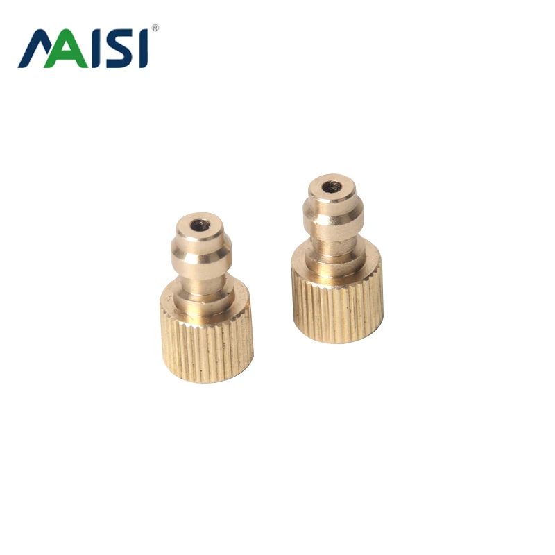 2pcs/Lot Golden Mini Airforce Air Gun PCP Male Quick Disconnect  Adaptor Female Thread