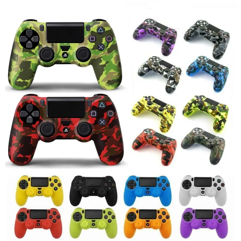 Protective Soft Rubber Silicone Joystick Gamepad Skin Cover Case Thumb Stick Grip Cap for Ps4 / Pro/slim Controller Accessories