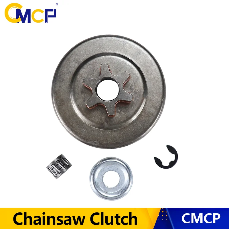 CMCP 3/8 Pitch 6T Clutch Drum Sprocket Washer E-Clip Kit For STIHL 017 018 021 023 025 MS170 MS180 MS210 MS230 MS250 Spare Parts