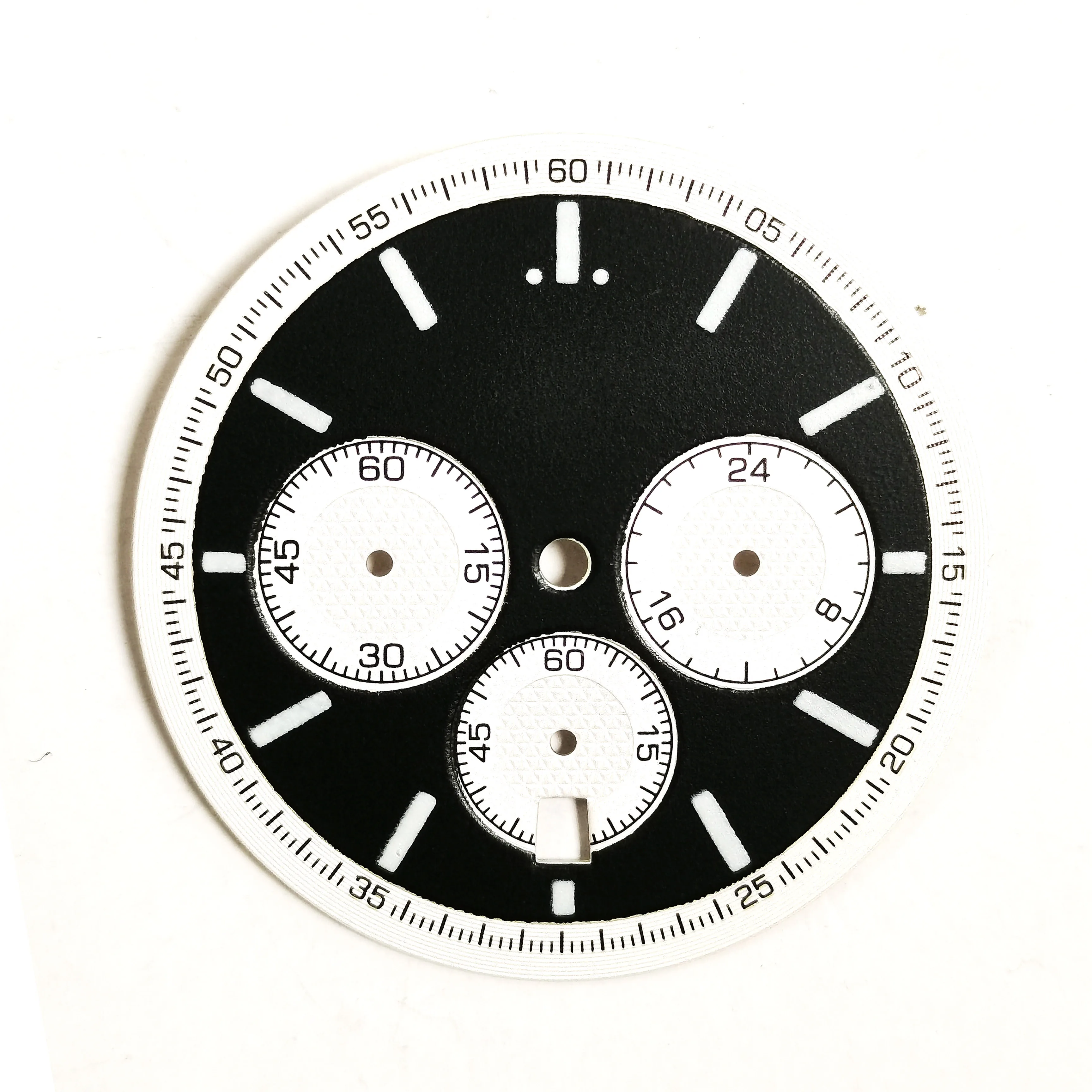 New Watch Part 32MM Green Luminous Dial Calendar Window Date At 6H Fit OS20 Quartz Movement