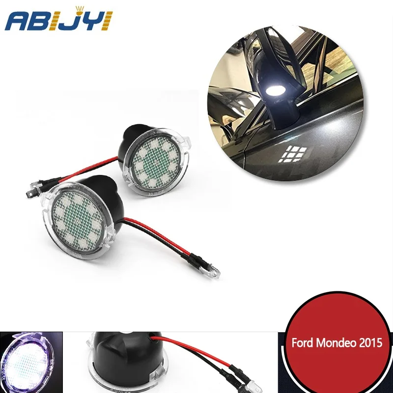 

2Pcs LED Under Side Mirror Puddle Light Accessories For Ford Edge 2007 2008 2009 2010 2011 2012 2013 2014 2015 2016