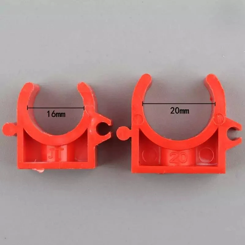 10Pcs PVC Pipe Clamp 16-32Mm Water Hose Connectors Strap clip fastener Plastic Tube Fittings support bracket Garden Accessories