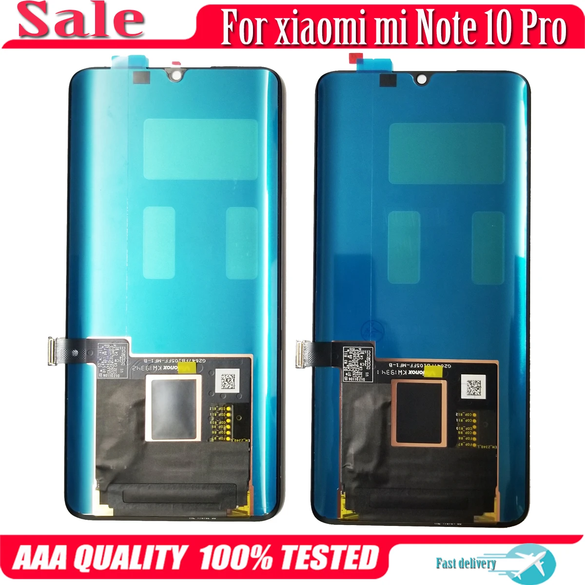 

AMOLED For Xiaomi Mi Note 10 Pro M1910F4S LCD Display Touch Screen Replace Digitizer For Mi Note 10 Lite M2002F4LG LCD